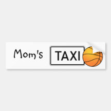 Das Taxi-Basketball-Autoaufkleber der Mammas