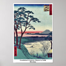 Das Teehaus des Großvaters, Meguro durch Andō, Hir Poster