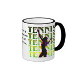 Das Tennis der Becher-Frauen 1 YG Licht oder Dunke Tee Tasse