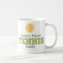 Das Tennis-Freund-Becher des Vatis zukünftiger Kaffeetassen