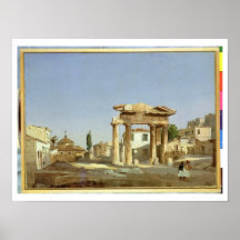 Das Tor des Agoras in Athen, 1843 Poster