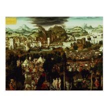 Das Urteil von Paris und von Trojan Krieg, 1540 Postkarte