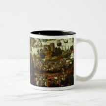 Das Urteil von Paris und von Trojan Krieg, 1540 Kaffee Haferl