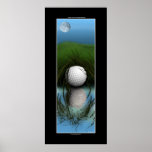 "Das VERSTECK" lustiger Golfspieler-große Plakat