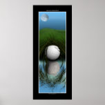 "Das VERSTECK" lustiges Golfspieler-Sport-Plakat