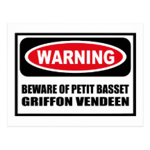 Das Warnen PASSEN VON KLEINER DACHSHUND GRIFFON VE Postkarten