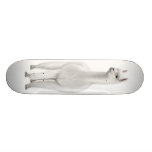 Das weiße Alpaka-Skateboard Bedrucktes Skateboard