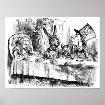 Das wütenden der Tee-Party des Hutmachers Poster