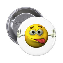 Daumen Up Smileycharakter Anstecknadelbuttons