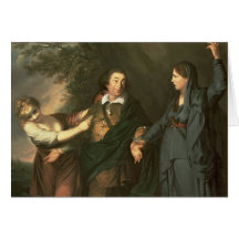 David Garrick zwischen den Musen der Tragödie Karte