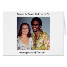 David Ruffin u. Genna Sapia Ruffin 1972 Grußkarte