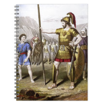 David und Goliath Spiral Notizbuch