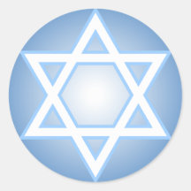 Davidsstern Runder Sticker
