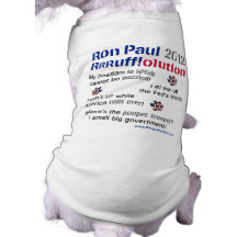 Dawgz 4 Ron Paul 2012 Hundet-shirt Hundetshirt