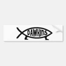 Dawkins Fische Autoaufkleber