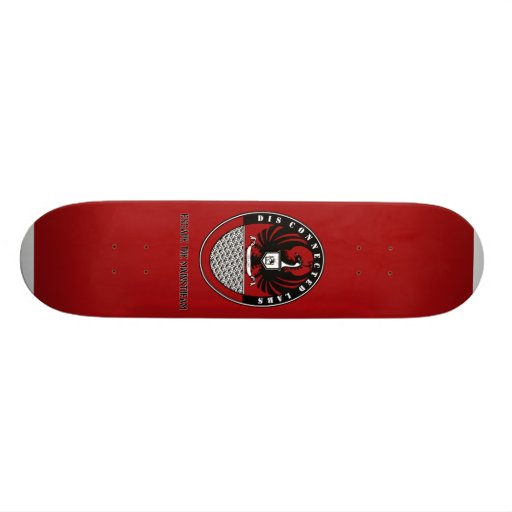 DCL Vogel-Logo - Rot Personalisierte Skateboards