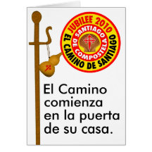 De Santiago de Compostela EL Camino Grußkarten