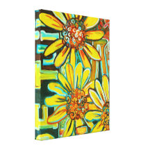 De Tuin, Sonnenblume-Wand-Kunst Gespannter Galeriedruck