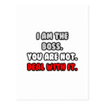 Deal With It ... Funny Boss Shirts and Gifts Post Card