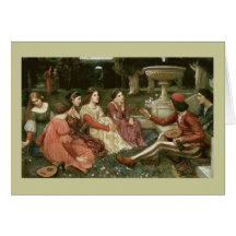 Decameron durch John William Waterhouse (1916) Karten