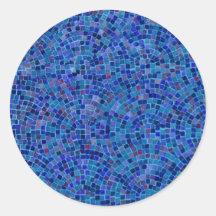 deckt Blau mit Ziegeln Sticker