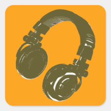 deejays headphone sticker