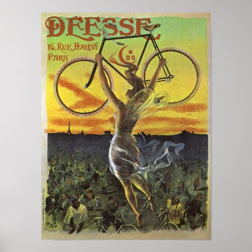 Déesse Vintages Fahrrad-Plakat