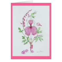 Defektes Herz (Dicentra) Grußkarten