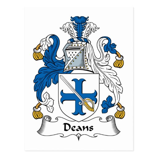 Dekane Familienwappen Postkarte