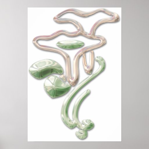 Deko-Blumen-Plakat