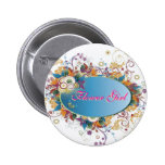 Deko-BlumenBlumen-Mädchen-Knopf Anstecknadelbutton