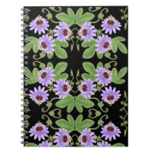 Deko-Passionsblumen-Leidenschafts-Blumen-Notizbuch