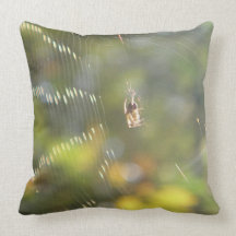 Dekokissen goldene Spinne