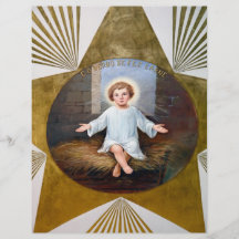 Dekorative Grafik Baby-Jesuss Flyer