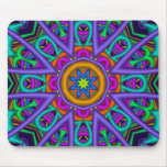 Dekorative Kaleidoskop-Blume Mousepad