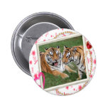 Dekorative Tiger-Knöpfe Anstecknadelbuttons