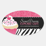 Dekorative Zebra-Druck-Kuchen-Glas-Aufkleber