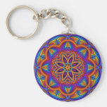 Dekorativer Mandala Keychain mit Fantasie-Blume Schlüsselband