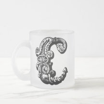 Dekorativer Monogramm-Becher Haferl