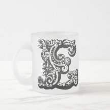 Dekorativer Monogramm-Becher Kaffee Haferl