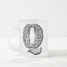 Dekorativer Monogramm-Becher Kaffeehaferl