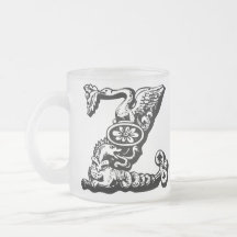 Dekorativer Monogramm-Becher Teehaferl