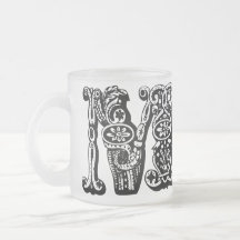 Dekorativer Monogramm-Becher Teetasse