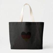 Dekoratives deutsches Herz Tragetaschen