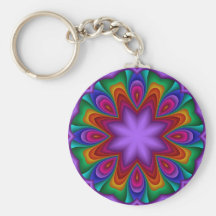Dekoratives keychain in den Regenbogenfarben Schlüsselband