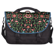 Dekoratives mit Blumenmuster Notebook Taschen