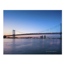 Delaware River, Brücke Bens Franklin Postkarte