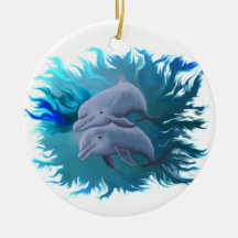 Delfinpaar Ornament