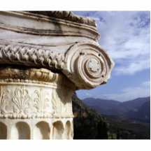 Delphi-Tempel Photostatuen