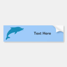 Delphin-Meeressäugetier-Fisch-Ozean-Blau-Tier Auto Sticker
